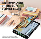 Clipboard with Storage High Capacity Plastic Nursing Clipboards with Pen Holder File Folder Storage Box Clipboard with Heavy Duty Clips for Teacher,Doctor,Offices-Giraffe