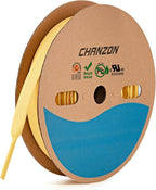 Chanzon 3:1 Ratio - 80ft Roll - Heat Shrink Tubing 1/2" (12.7mm) - Marine Grade Waterproof Adhesive Lined - (25M Total Length) Yellow Polyolefin Sleeving Wrap Shrinking 3 to 1 Ratio 1pcs