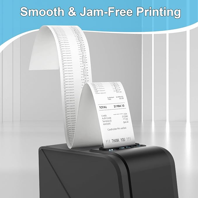 3 1/8 X 273 Thermal Receipt Paper Rolls- Fits All Pos Cash Registers, For Clover POS Cash Register Printers-Premium Quality German Paper- 50 Rolls