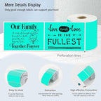 3x5 Inch Thermal Label Stickers,300Pcs Waterproof Rectangle Labels for Storage Bins,Moving Boxes,Address & Inventory Organization,Small Business Labeling,Watercolor Green