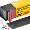 X-bet MAGNET Magnetic Strips with Adhesive Backing - Magnetic Tape for Crafts - Tool and Knife Magnet Strips for Kitchen, Garage and Garden - Adhesive Magnetic Tool Holder Strip for Wall
