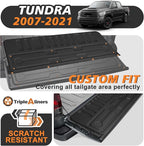 TripleAliners Tailgate Mat Compatible with Toyota Tundra 2007-2021 Accessories Truck Tailgate Liner Bed Cover All-Weather Protector Cargo Cover Custom Fit for Tundra 2007-2021(Not Fit Drop-in Liners)