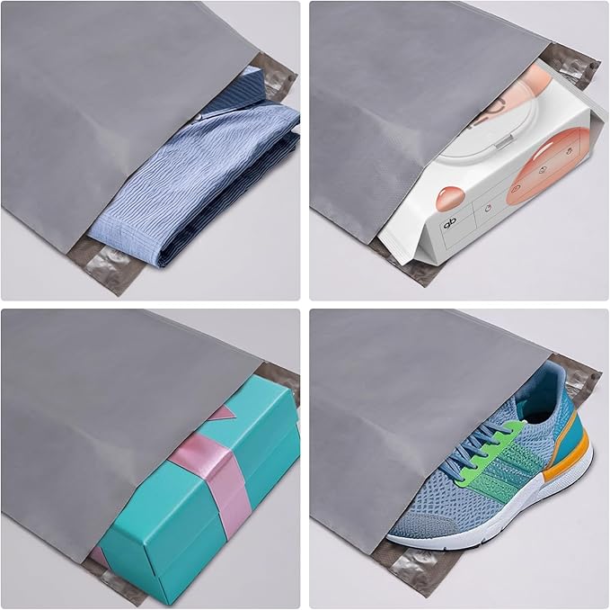 Dasen 200pc Poly Mailers 12x15.5 Inches,Shipping Envelopes Self Seal Mailers Bags Waterproof and Tear-Proof Packaging Bags, Shipping Bags for Clothing