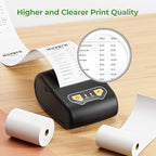 MUNBYN 2 1/4" x 50' Thermal Receipt Paper (5 Rolls), 58mm BPA Free Receipt Paper Fits All 58mm Mini Thermal POS Printer, Square Terminal Credit Card Machines