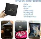 Small Black Shipping Boxes for Small Business Pack of 25-6x6x2 inches Cardboard Corrugated Mailer Boxes for Shipping Packaging Craft Gifts Giving Products