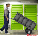 Large Wheel Hand Truck/Two Wheel Appliance Dolly Cart with 2 Straps / 600lb Load/Heavy Duty/for Equipment/Furniture/Electrical Appliances/Large Cartons/Warehouse
