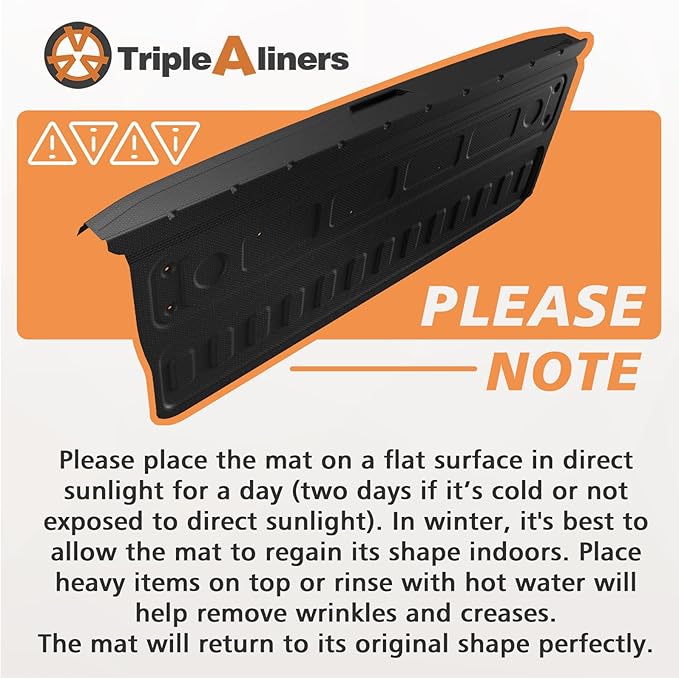 TripleAliners Compatible with Chevy Silverado & GMC Sierra 2500HD/3500HD 2020-2026 Multi-pro Tailgate Mat with Tailgate Cap Top Protector Full-Coverage Truck Bed Cover Liner Replacement