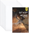 10-Pack 11 x 17 Inch Art-Print-Toploaders - Premium Art Print Topload Holders, Crystal Clear Art Print Top loaders, Hard Plastic Sheet Protectors for Photographs, Lithographs, Artworks, Collectibles