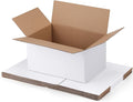 Shipping Boxes 9x6x4 Set of 6, White Corrugated Cardboard Box for Mailing Business Packaging