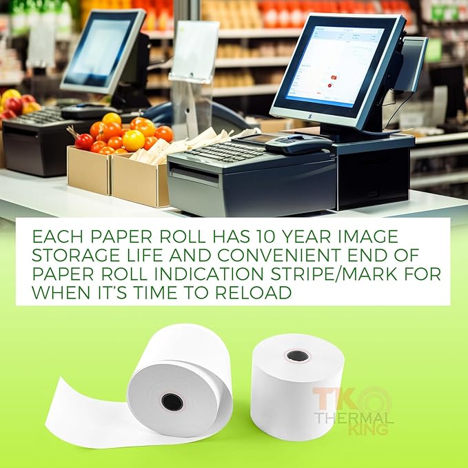 2-1/4''x230' Pos Thermal Receipt Paper Cash Register Roll, 200 rolls