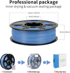 iSANMATE ASA Filament 1.75mm Marina Blue 1KG, UV & Weather Resistant 3D Printer Filament Perfect for Outdoor Functional Parts, Dimensional Accuracy +/- 0.02mm, 1kg Spool (2.2lbs)