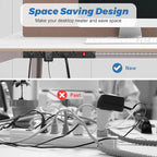 Heavy Duty Power Strip 20 amp Surge Protector,Wall mountable Power Strip,12 Gauge Extension Cord 5-15P Adapter High Amp 6-20R T-Slot Industrial Outlet,for Garage,Workshop & Industrial