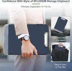 SFLHHDM Storage Clipboard with Pen Holder, High Capacity Clipboards for Classroom, Clip Boards 8.5x11 with Storage, Low-Profile Clip, Lightweight Plastic Clipboard for Kids, Lawers, Office Workers