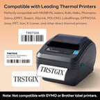 2.25" x 1.25" Direct Thermal Labels, Strong Adhesive Barcode & Address Stickers Compatible with Zebra, Rollo, Munbyn & Most Desktop Thermal Printers (12 Rolls / 12000 Labels), TRSTGIX