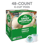 Green Mountain Coffee Roasters French Vanilla Coffee, Keurig Single-Serve K-Cup Pods, Light Roast, 48 Count