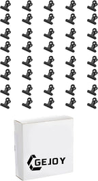 40 Pack Metal Clips 0.87 Inch Small Bull Binder Paper Clips for Picture Photo Crafts Food Bags Home Office Supplies(Black)