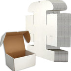 10x7x5 inches Small Shipping Boxes Set of 20 - White Mailer Corrugated Cardboard Boxes for Shipping Packaging Mailing Products