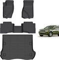 Hutisya-Floor Mats & Cargo Liner Set Fit for Jeep Grand Cherokee 2005-2010 All Weather Protection Anti-Slip & Durable TPE Full Set Liners Automotive Accessories-Black