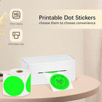 3 X 3 Inch Round Thermal Labels Circle Color Coding Labels Printable Waterproof 500PCS Round Stickers Adhesive Writable for Home, Garage, DIY Sticker, Barcodes, Name Tag, Fluorescent Green