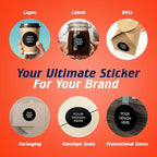 5-1000 Custom Vinyl Stickers - Upload Your own Image, Text, Design, Logo - Personalized Logo Labels for Handmade, Packaging, Bottle, Jars, Candle, Brand Stickers (Black, 3x3)