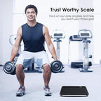 himaly Digital Body Weight Scale Bathroom Scale, Step-On Technology High Precision Measurements Scales with Large Non Slip Silicone Platform and LCD Digital Display, 400lbs/180kg Capacity