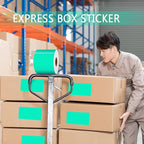 PARLAIM 3 X 5 Inch Rectangle Adhesive Color Coding Stickers,Square Aqua Inventory Stickers -250 Per Dispenser Box