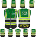 BeautyWill Custom Logo Safety Vest Class2 High Visibility Reflective Vest Breathable Construction Vest