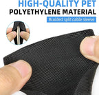 Automotive Wire Loom Tubing, Split Braided Cord Protectors from Pets No Chew, Flexible Cable Sleeve Cable Management for TV/Computer/Electric Wires (Black, 3/4"-10ft)