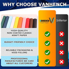 Vanhench 17.8"x1500" (125') Red Wrapping Paper, Wrapping Kraft Paper for Christmas/Mothers Day/Floral Bouquet/Gifts Wrapping/Poster/Bulletin Board/Construction