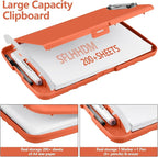 SFLHHDM Plastic Clipboard with Storage, High Capacity Clip Boards 8.5x11 with Storage, Heavy Duty Nursing Clipboards Folder, Cute Clipboard, Letter A4 Size Clipboards with Storage for Teachers, Nurse