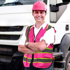 A-SAFETY Mesh High Vis Vest Lightweight Reflective Construction Vest with Pockets Safety Vest for Men/Women