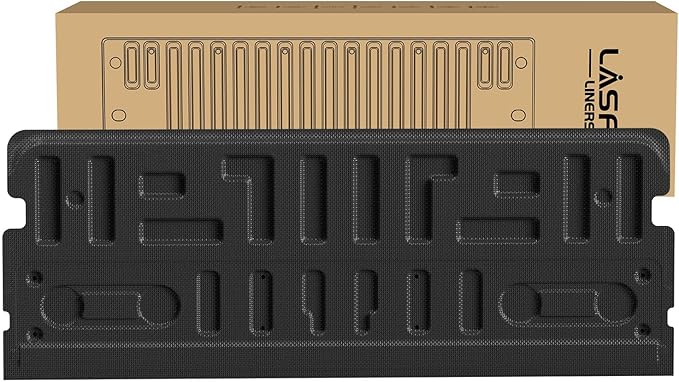 LASFIT Tailgate Mat for Ford F-150 2021-2026(Nof for Work Surface or Pro Access Tailgate) Truck Tailgate Liner All Weather Protector TPE Durable Tailgate Cover