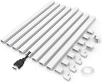 Small Wire Covers on Wall - One Cord Channel Cable Management System - Cable Cover on Wall for Home and Office, 8-Pack 125 inch, White