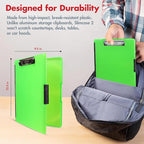 Dexas Slimcase 2 Plastic Clipboard with Storage and Side Opening