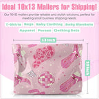 10x13 Poly Mailers – Disco Cowgirl – Waterproof, Tear-Resistant Shipping Bags with Adhesive Seal – 100 Pack – Package Mint