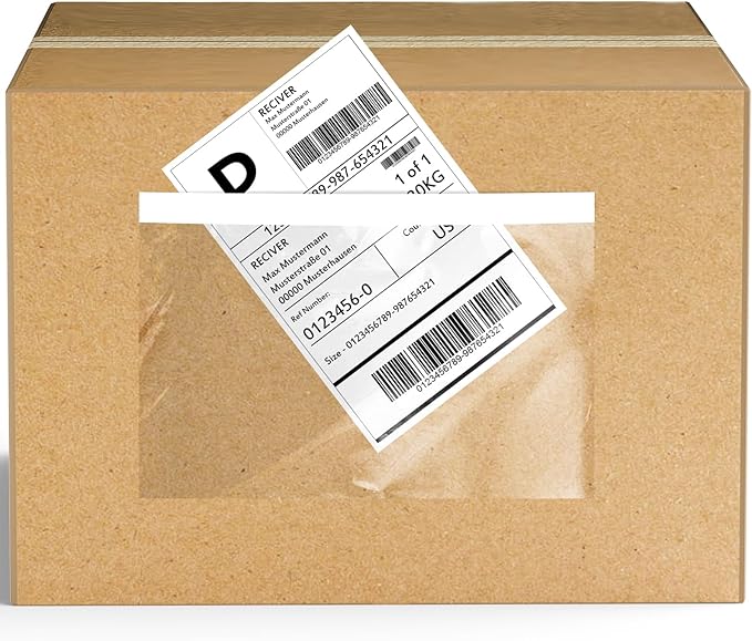 CLASSY Premium Clear 6'' x 9'' Packing List Envelopes, Self-Adhesive Shipping Label Sleeves,100Pack