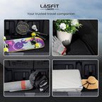 LASFIT Cargo Mat & Backrest Mats for Kia Carnival 2026 2025 2024 2023 2022 / Kia Carnival Hybrid 2025-2026, All Weather TPE Custom Fit Car Trunk Mats Cargo Liners Accessoires, Black