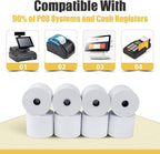 Azure Zone, Thermal Paper 2-1/4 X 230ft 200 Rolls, Fits Most POS Machines and Cash Registers, Great for Business Sales