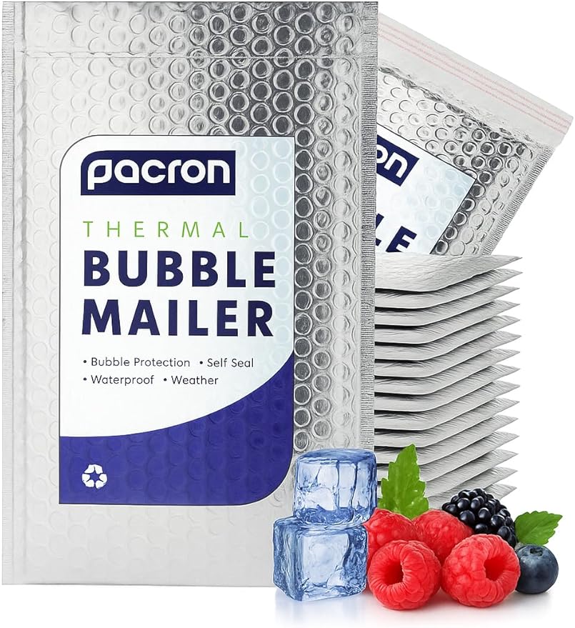 1500-Pack Insulated Silver Thermal Bubble Mailers 15 x 17 - Waterproof Metallic Foil Self-Sealing Padded Envelopes for Cold Shipping, Perishables, Food, Cosmetics, Pharmaceuticals