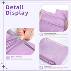 Fuxury Extra Large Poly Mailers 24x36" 25 Pcs, 2.5mil Bulk Shipping Bags for Clothing,Strong Adhesive Shipping Envelopes,XL Heavy Duty Poly Mailing Bag for Business,Light Purple