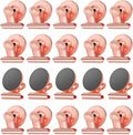 Strong Magnetic Clips, 20 Pack, 1.2 Inch, 30 mm, Rose Gold, Refrigerator Magnet Clips, Medium Clip Magnets, Office Supplies, Photo Displays