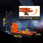 Full Electric Pallet Jack,Lithium Battery Truck Powered Handling Jacks,4400 Lbs Electric Pallet Truck 48" X 27" Forks ，Safety Equipment Suitable for Industrial and Commercial Applications