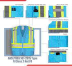KAYGO Safety Vest with Pockets - High Visibility Reflective Vest ANSI Class 2 Construction Vest