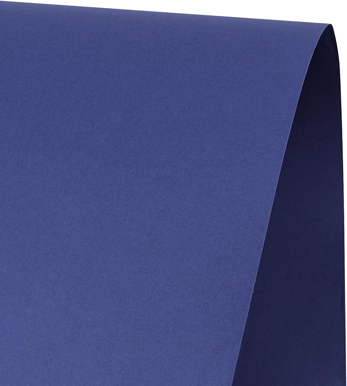 RUSPEPA Light Navy Blue Kraft Paper Roll - 18 inches x 100 feet - Recyclable Paper Perfect for for Crafts, Art, Wrapping, Packing, Postal, Shipping, Dunnage & Parcel