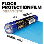 ADHES Floor Protection Film, Self Adhesive Floor Protector for Moving and Construction, 24 inch x 200', Protection of Hardwood, Tile, Other Hard Surfaces