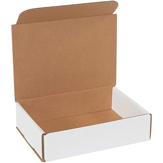 Box USA BM862 8"L x 6"W x 2"H, White (Pack of 50)