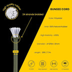Bungee Cord Elastic Shock Cord 5/16" x 25' Bungee Rope for DIY, Tie Downs, Kayak and Outdoor - Army Green