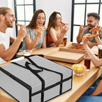 Pizza Carrier Insulated Bags Large for Deliveries, Insulated Pizza Carrier Delivery Bag 20x20 inches Food Bag for Personal and Professional Use