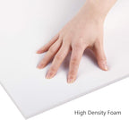 Patelai Cushion Sheet Upholstery Foam High Density Foam Padding Seat Replacement Upholstery Wrap Sponge Padding for Cushions Chairs Packing Storage and Shipping(79 x 16 x 0.4 Inch,White)