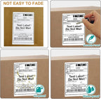 FungLam 10 Rolls 4"x6" Direct Thermal Printer Label, Shipping Labels Compatible with Zebra, Rollo and Most Thermal Printer, Perforated Postage Label Paper, 250 Labels/Roll